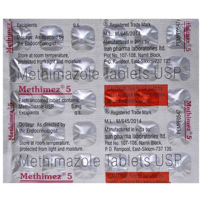 Methimez 5 Tablet 30's, Pack of 30 TABLETS