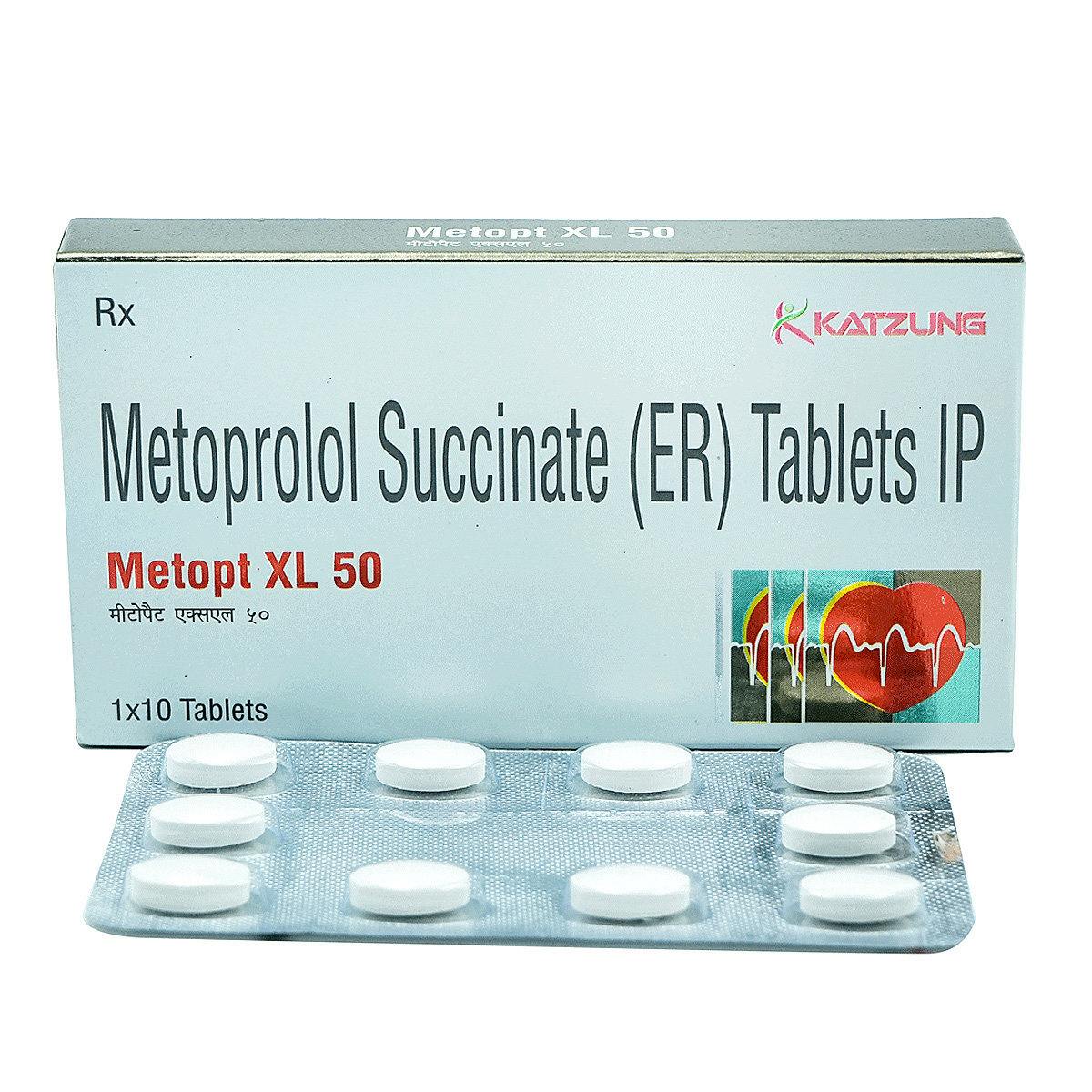 Metopt XL 50 mg Tablet 10's, Pack of 10 TabletS Metopt XL 50 mg Tablet 10's, Pack of 10 TabletS
