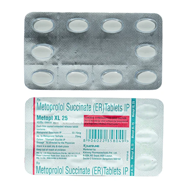 Metopt XL 25 Tablet 10's, Pack of 10 TABLETS