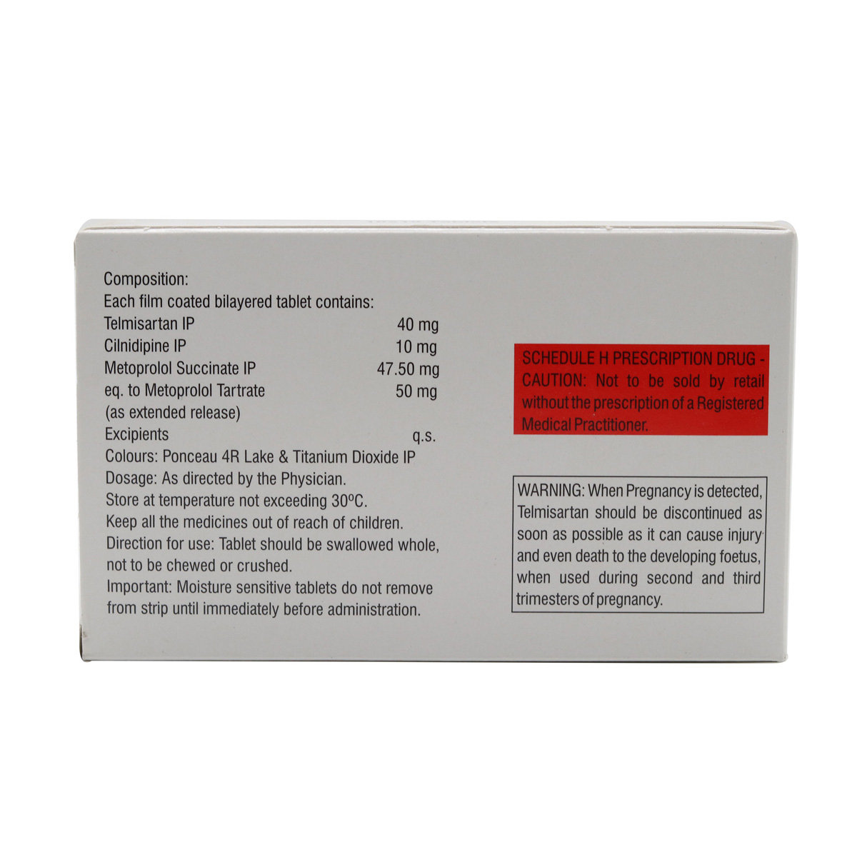 Metosartan LN 50 Tablet 10's, Pack of 10 TABLETS Metosartan LN 50 Tablet 10's, Pack of 10 TABLETS