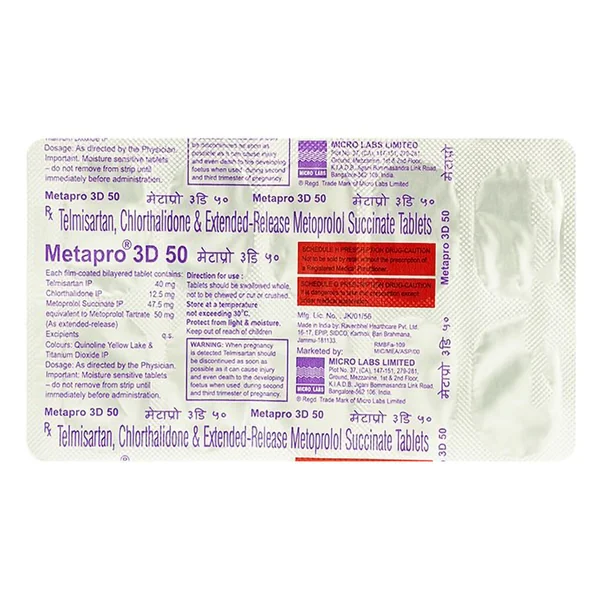 Metapro 3D 50 Tablet 10's