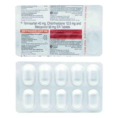 Metocard-CHT 50 Tablet 10's, Pack of 10 TABLETS