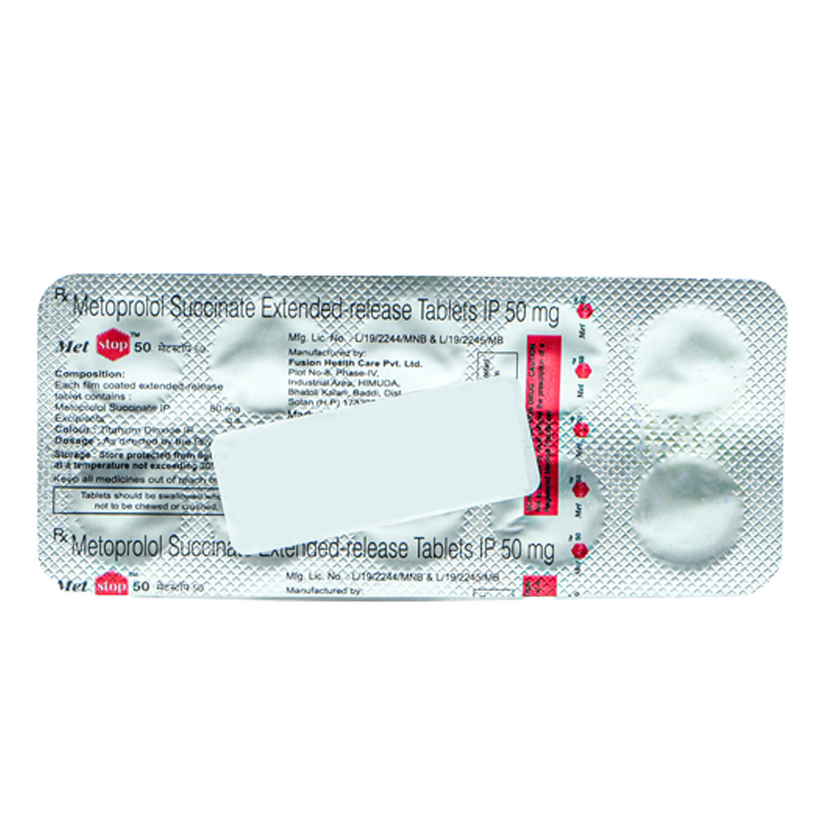 Metstop 50 Tablet 10's, Pack of 10 TabletS Metstop 50 Tablet 10's, Pack of 10 TabletS