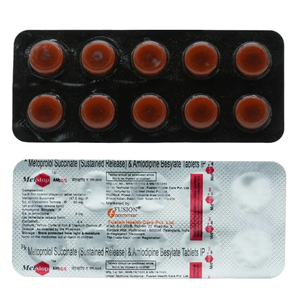 Metstop AM-50/5 Tablet 10's