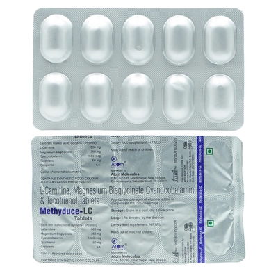 Methyduce-LC Tablet 10's, Pack of 10