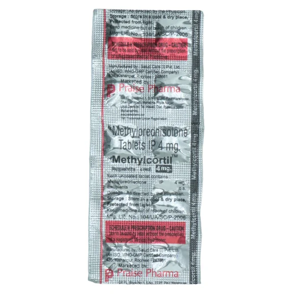 Methylcortil 4 mg Tablet 10's