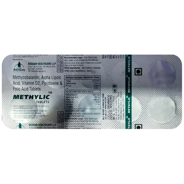 Methylic Tablet 10's, Pack of 10