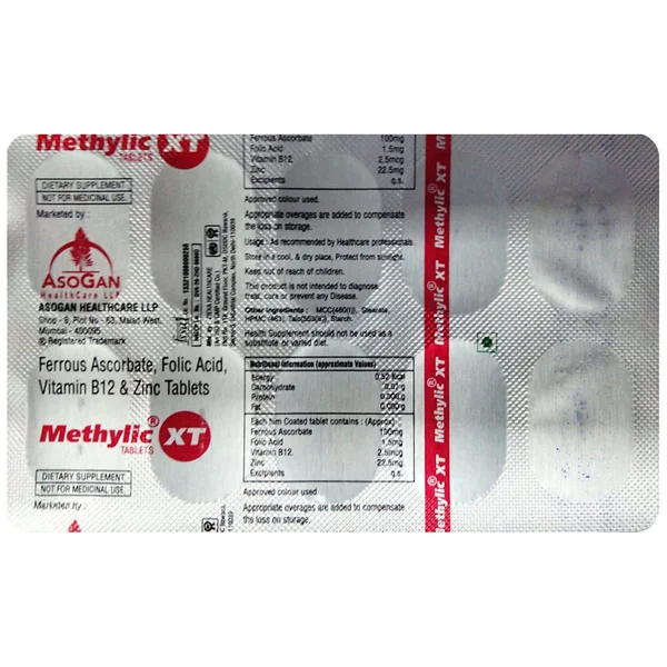 Methylic XT Tablet 10's, Pack of 10 TABLETS