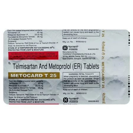 Metocard T 25 Tablet 15's