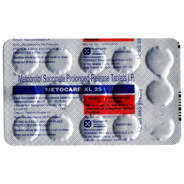 Metocard XL 25 Tablet 15's