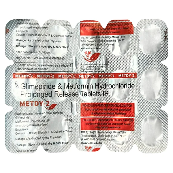 Metdy-2 Tablet  15's