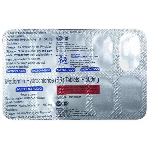 Meton-500 Tablet 10's