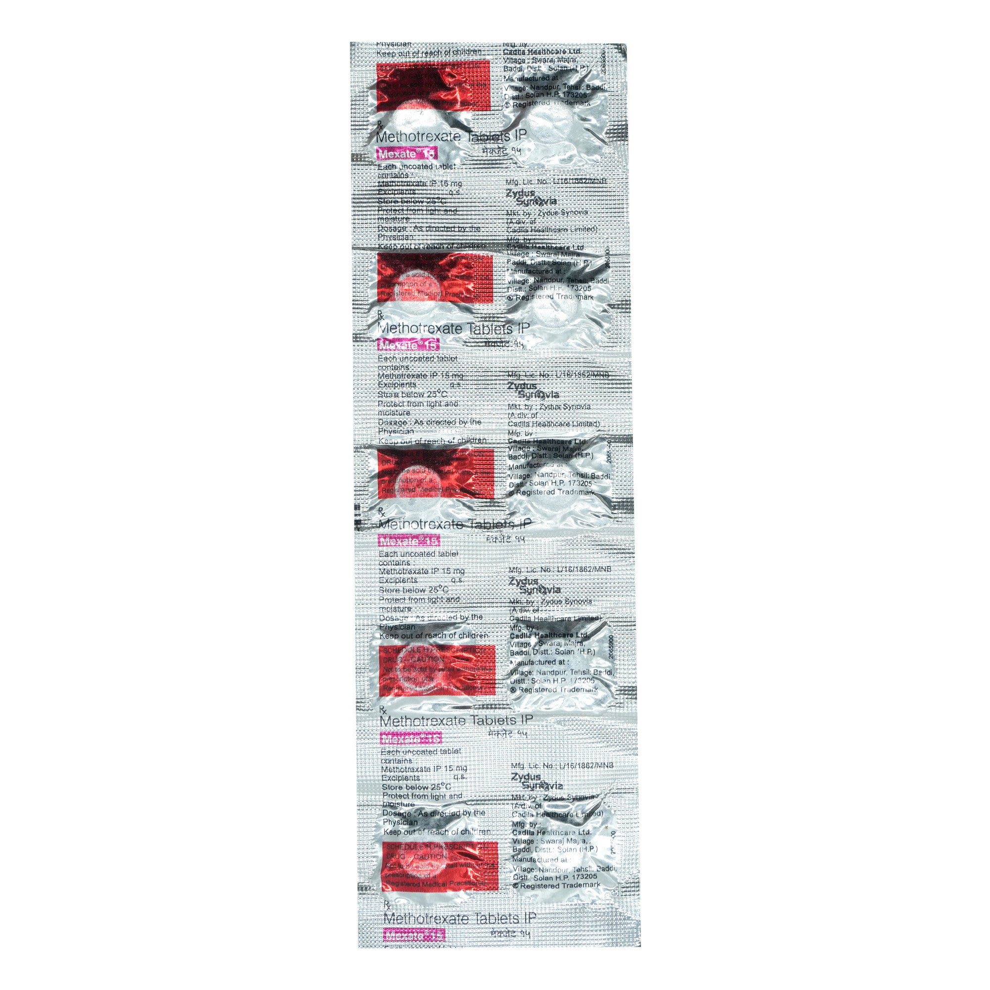 Mexate 15 mg Tablet 10's, Pack of 10 TabletS Mexate 15 mg Tablet 10's, Pack of 10 TabletS