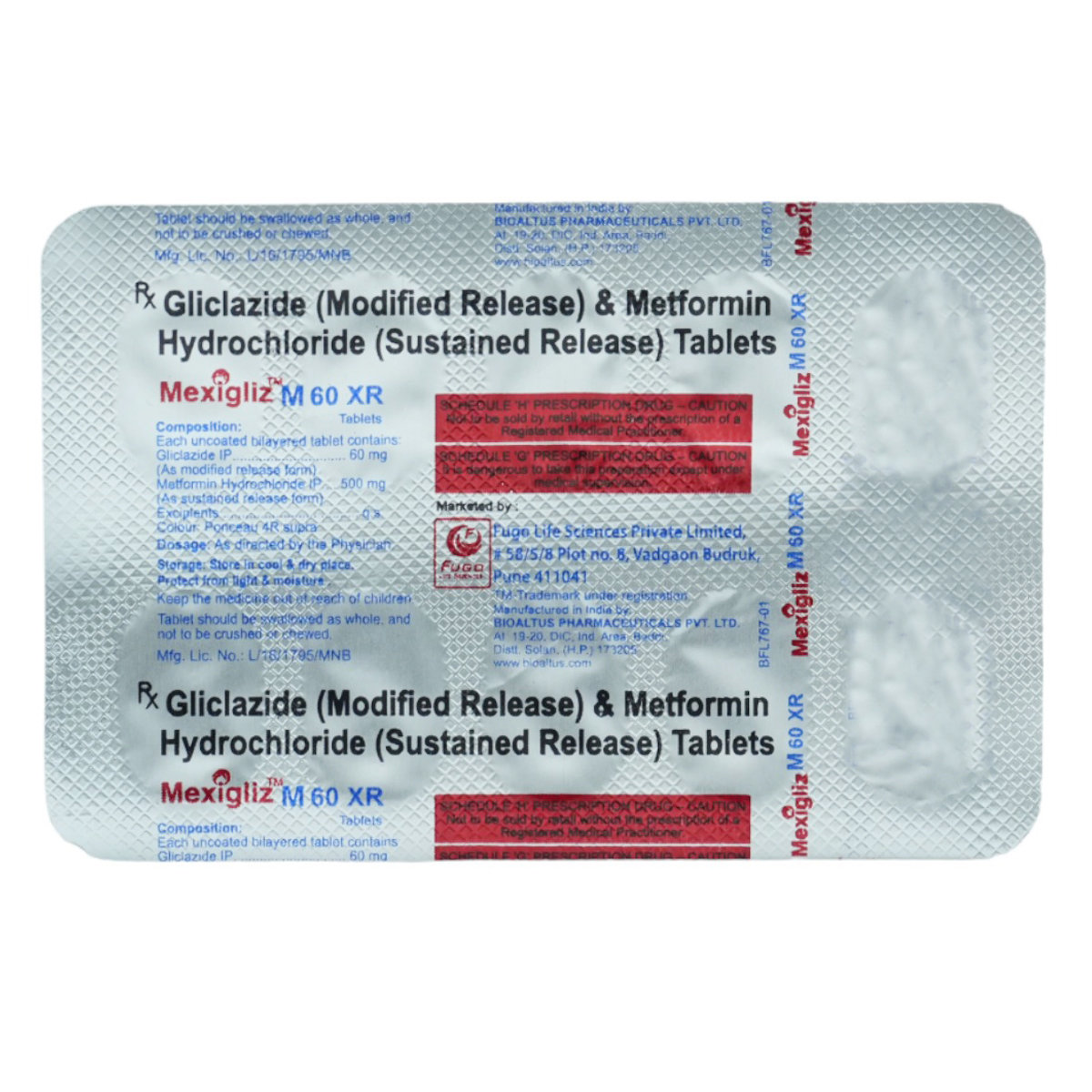 Mexigliz M 60 XR Tablet 10's, Pack of 10 TabletS Mexigliz M 60 XR Tablet 10's, Pack of 10 TabletS
