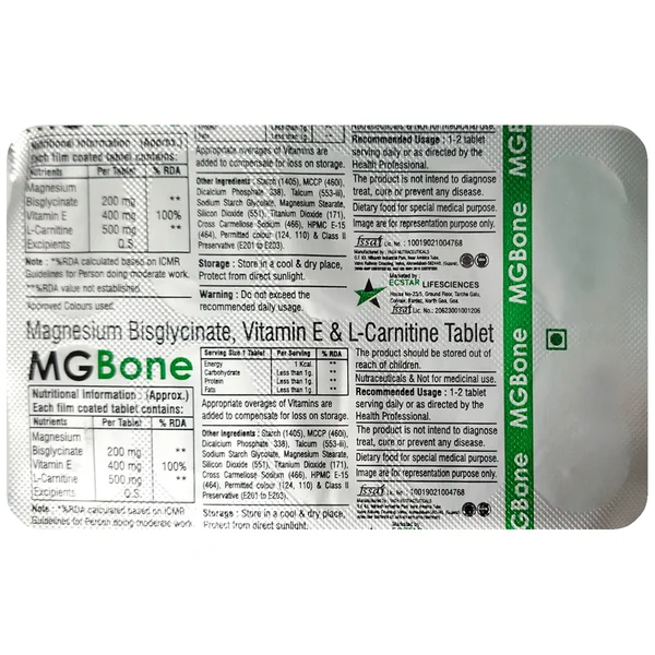 Mgbone Tablet 10's