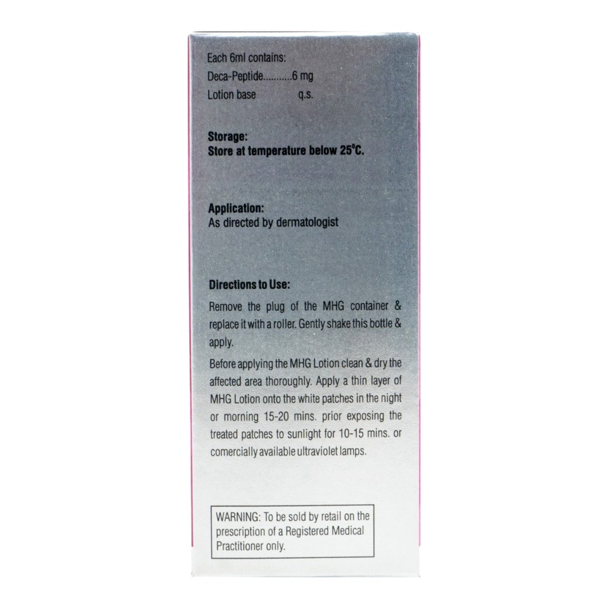 MHG Lotion 6 ml, Pack of 1 Lotion MHG Lotion 6 ml, Pack of 1 Lotion