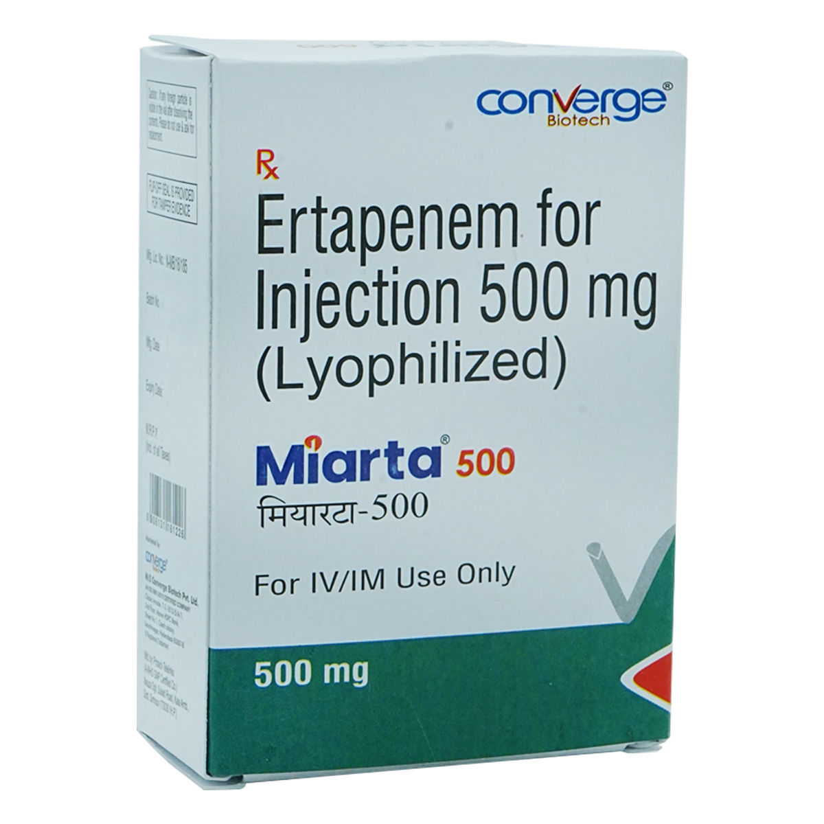 Buy Miarta 500 mg Injection 1's Online