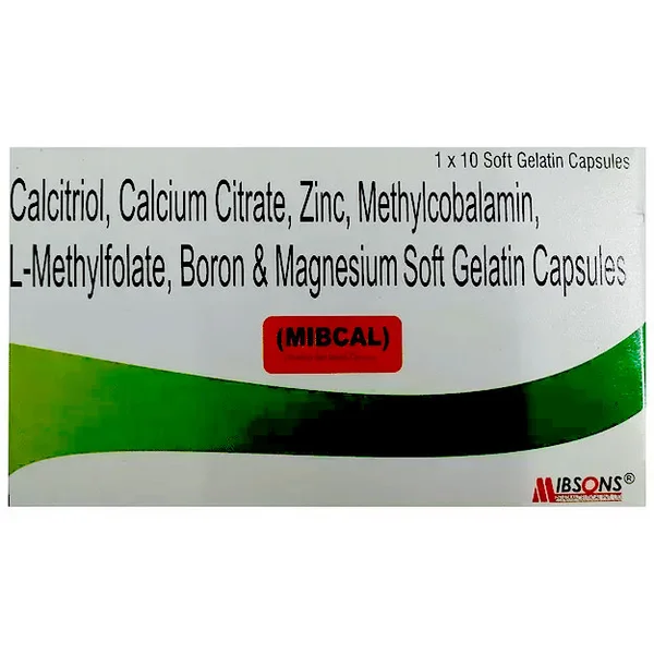 Mibcal Soft Gelatin Capsule 10's, Pack of 10 CAPSULES