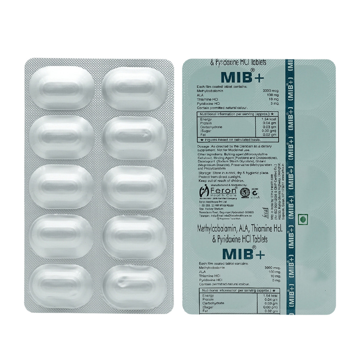 Mib Plus Tablet 10's, Pack of 10 Mib Plus Tablet 10's, Pack of 10