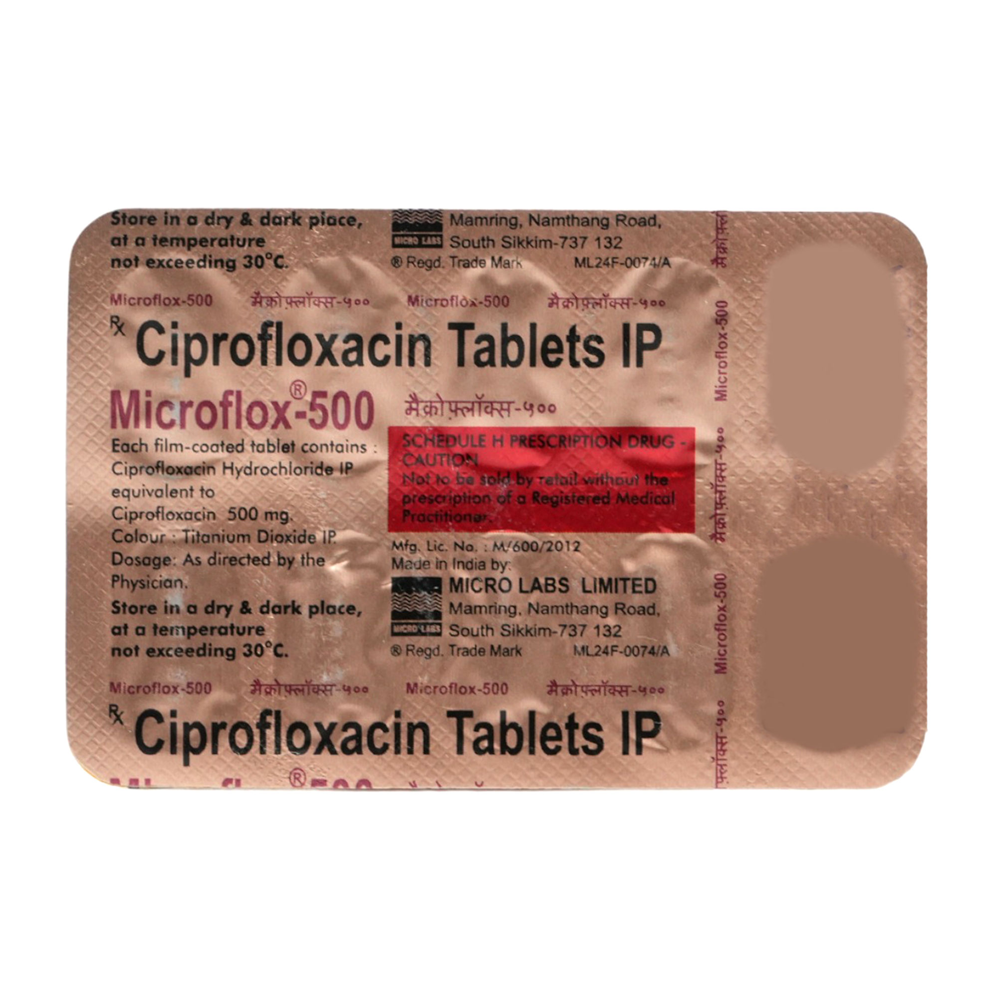 Buy MICROFLOX 500MG TABLET Online