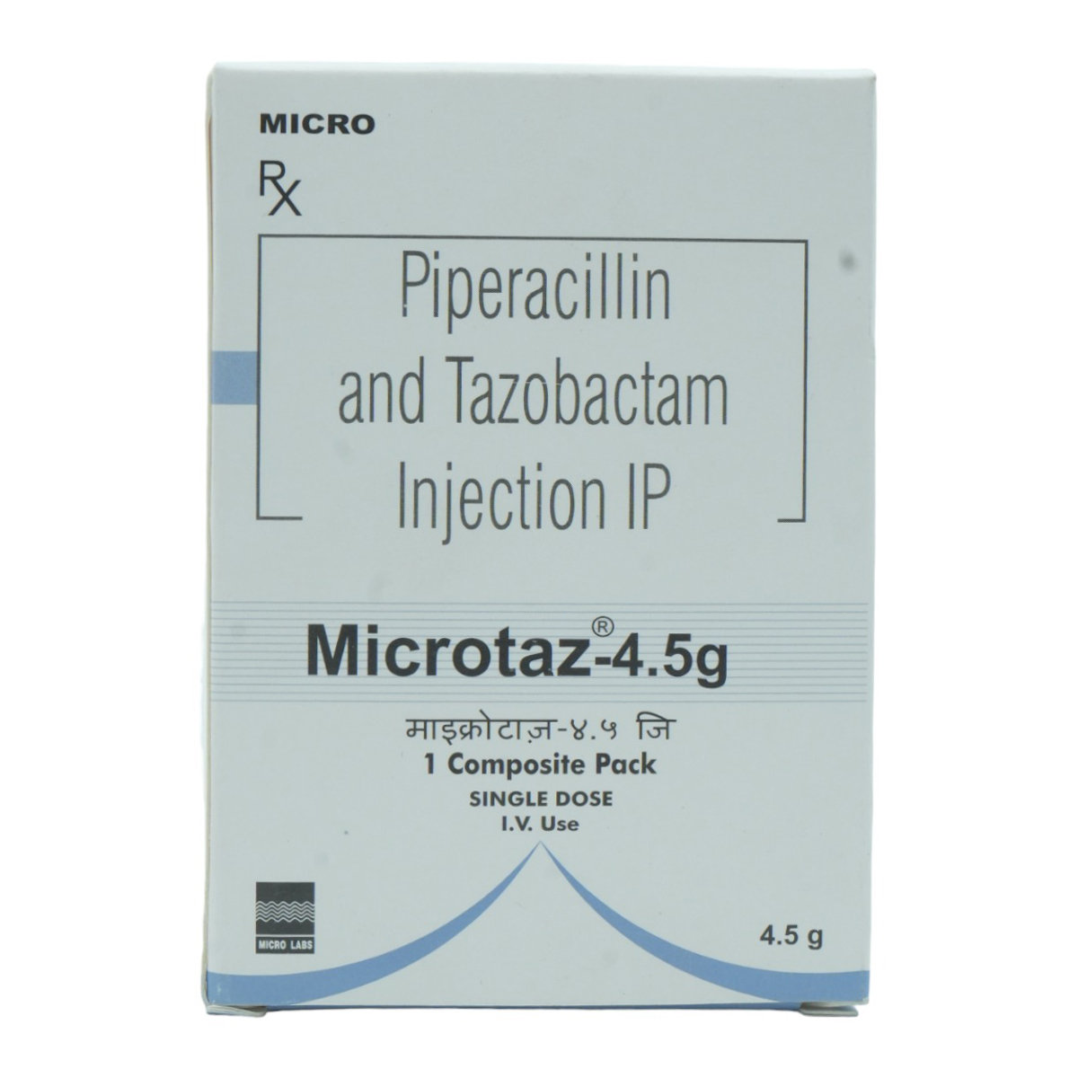 Microtaz 4.5gm Injection 1's, Pack of 1 INJECTION Microtaz 4.5gm Injection 1's, Pack of 1 INJECTION
