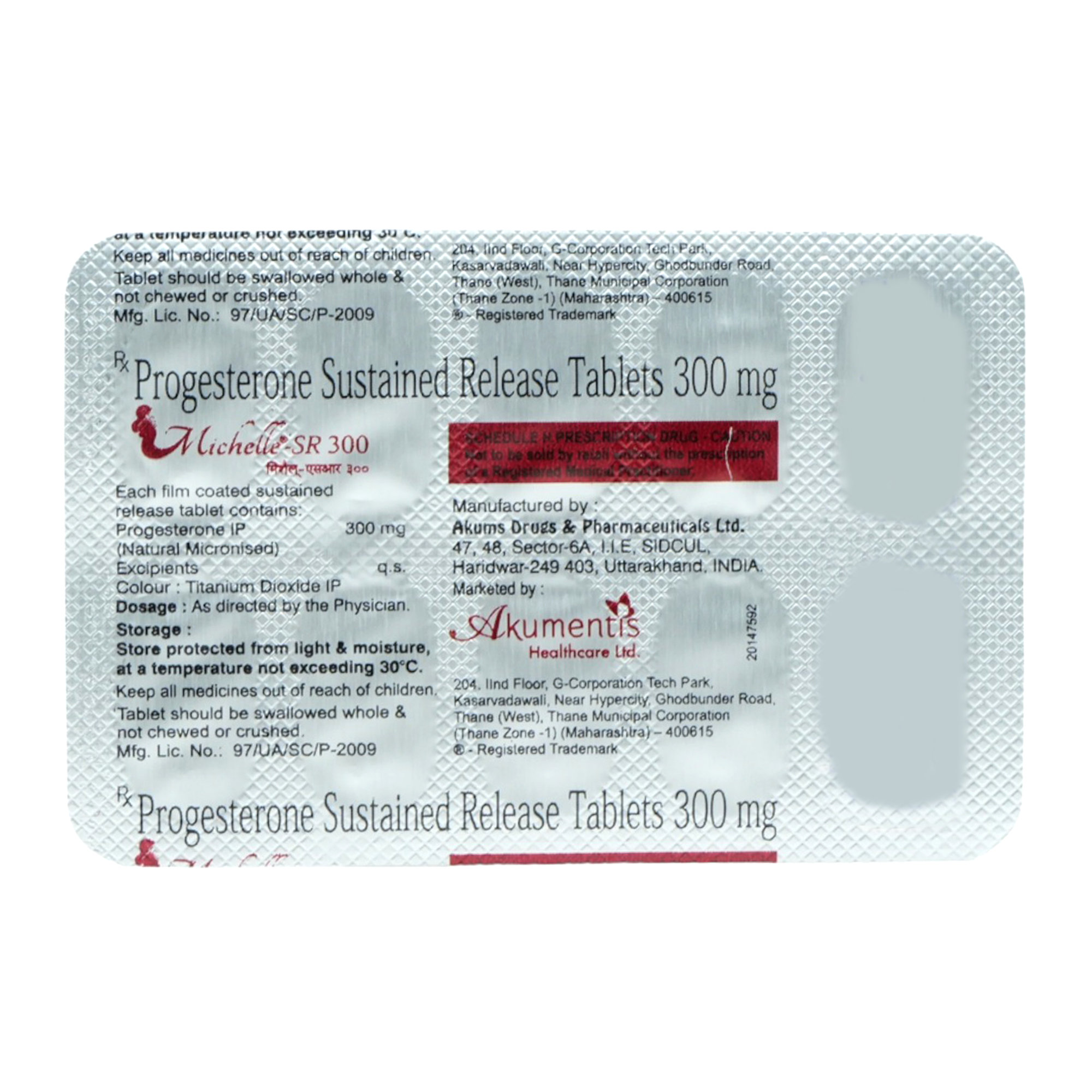 Buy Michelle-SR Tablet 10's Online