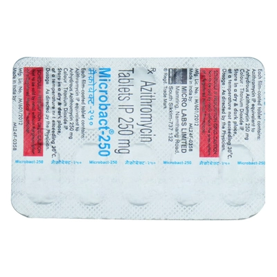 Microbact-250 Tablet 10's, Pack of 10 TabletS