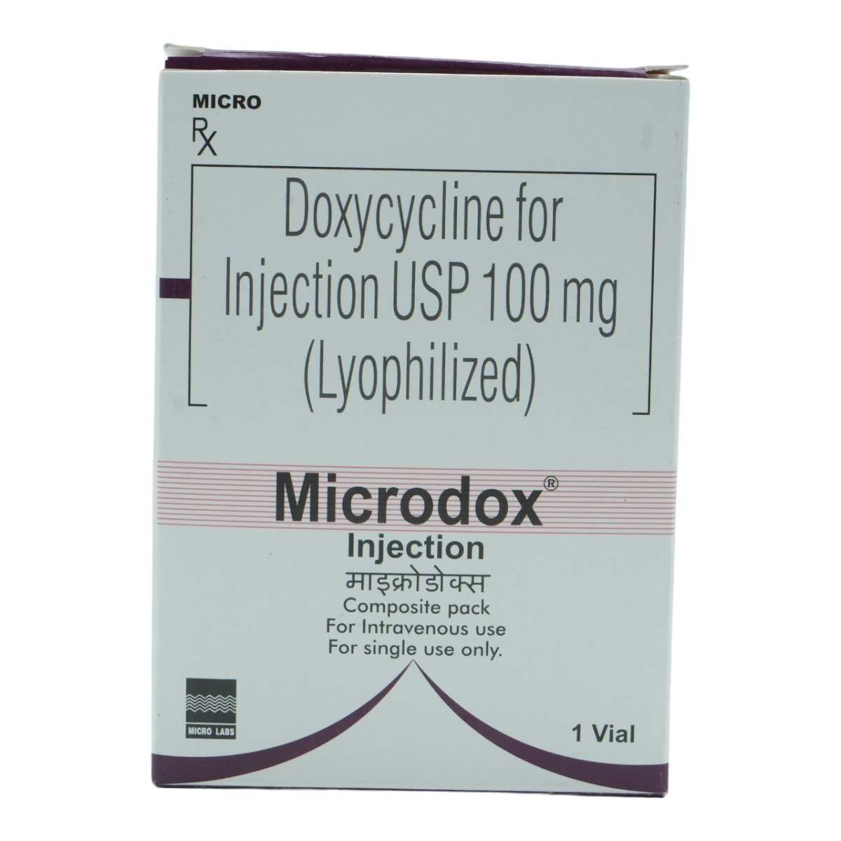 Microdox 100 mg Injection 1's, Pack of 1 Injection Microdox 100 mg Injection 1's, Pack of 1 Injection