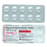Midgeo 2.5 mg Tablet 10's, Pack of 10 TABLETS