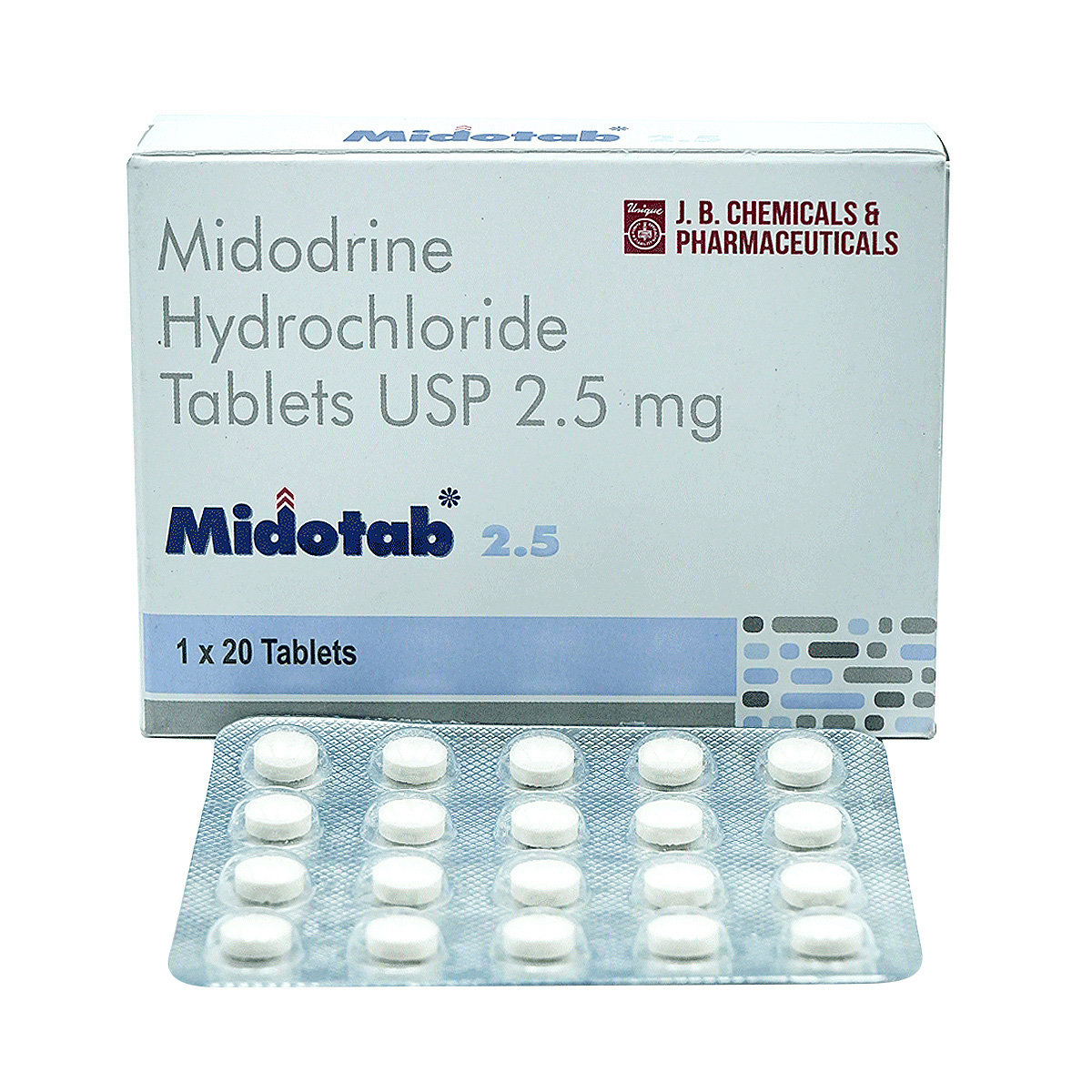 Midotab 2.5 Tablet 20's, Pack of 20 TABLETS Midotab 2.5 Tablet 20's, Pack of 20 TABLETS