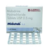 Midotab 2.5 Tablet 20's, Pack of 20 TABLETS