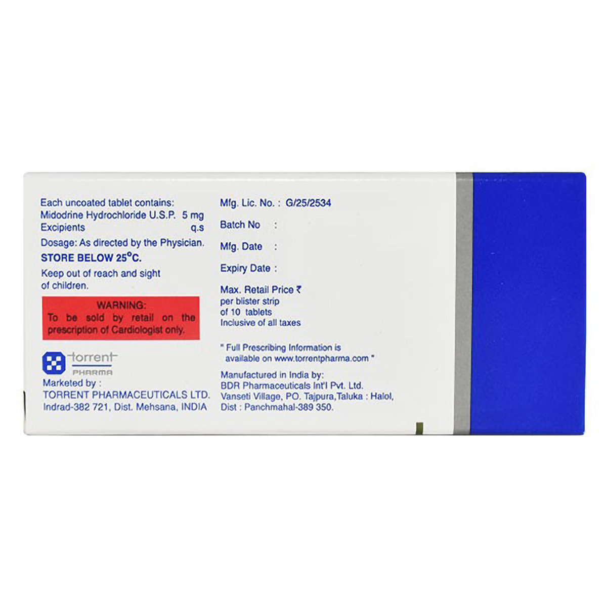 Midorise 5 Tablet 10's, Pack of 10 TabletS Midorise 5 Tablet 10's, Pack of 10 TabletS