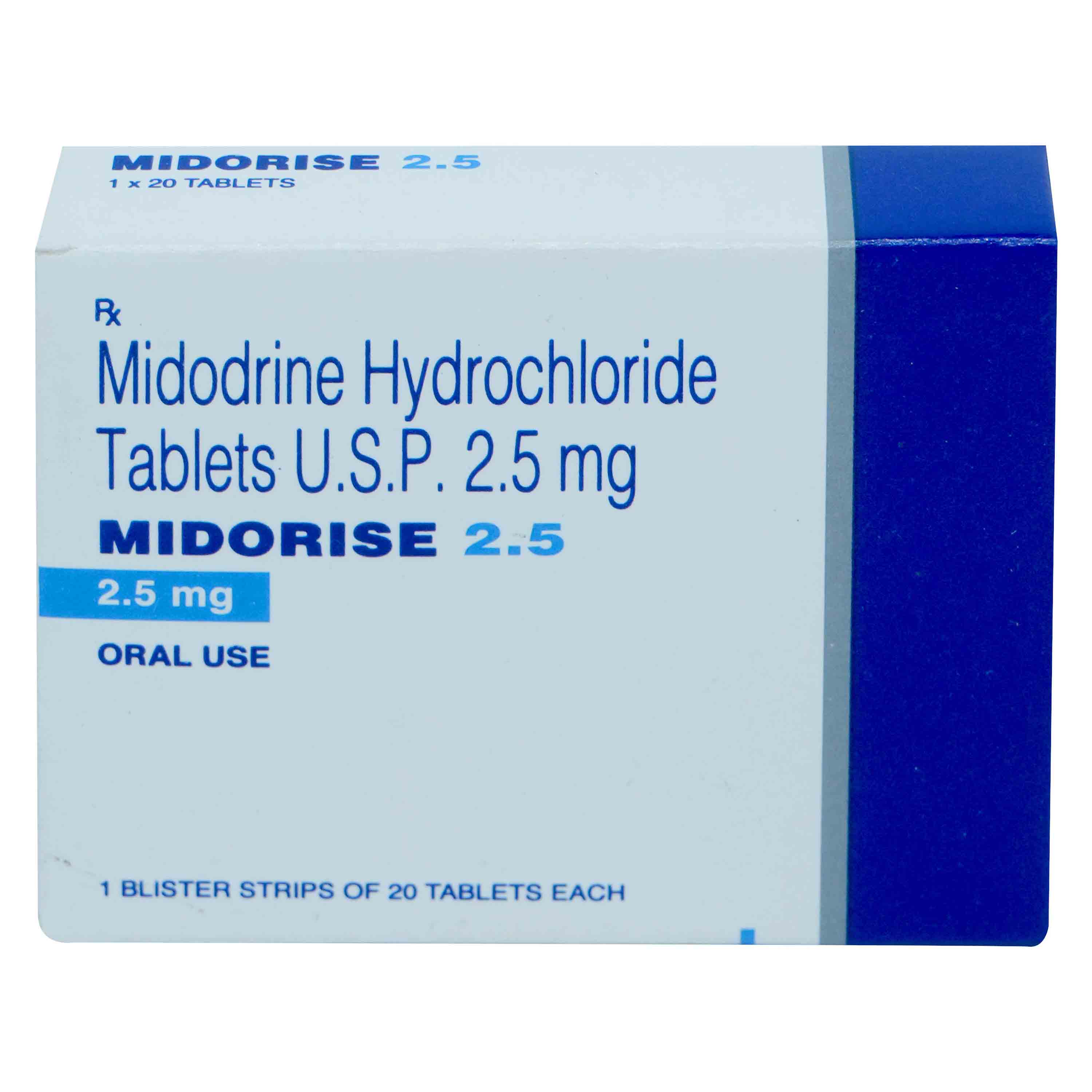 Midorise 2.5 mg Tablet 20's, Pack of 20 TabletS Midorise 2.5 mg Tablet 20's, Pack of 20 TabletS