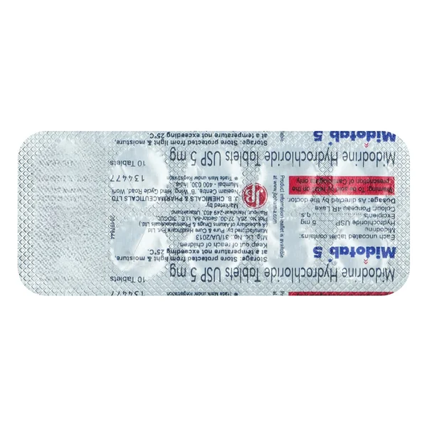 Midotab 5 Tablet 10's, Pack of 10 TABLETS