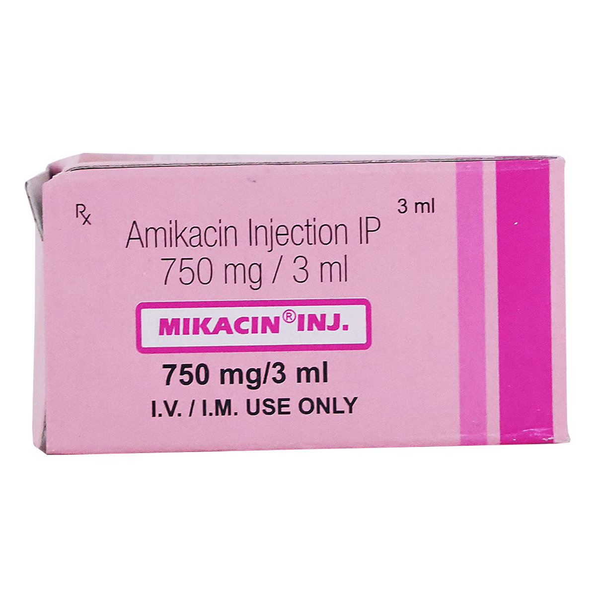 Mikacin 750 mg Injection 3 ml, Pack of 1 Injection Mikacin 750 mg Injection 3 ml, Pack of 1 Injection