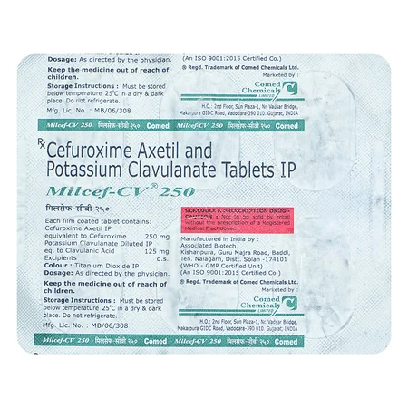 MILCEF CV250MG TABLET