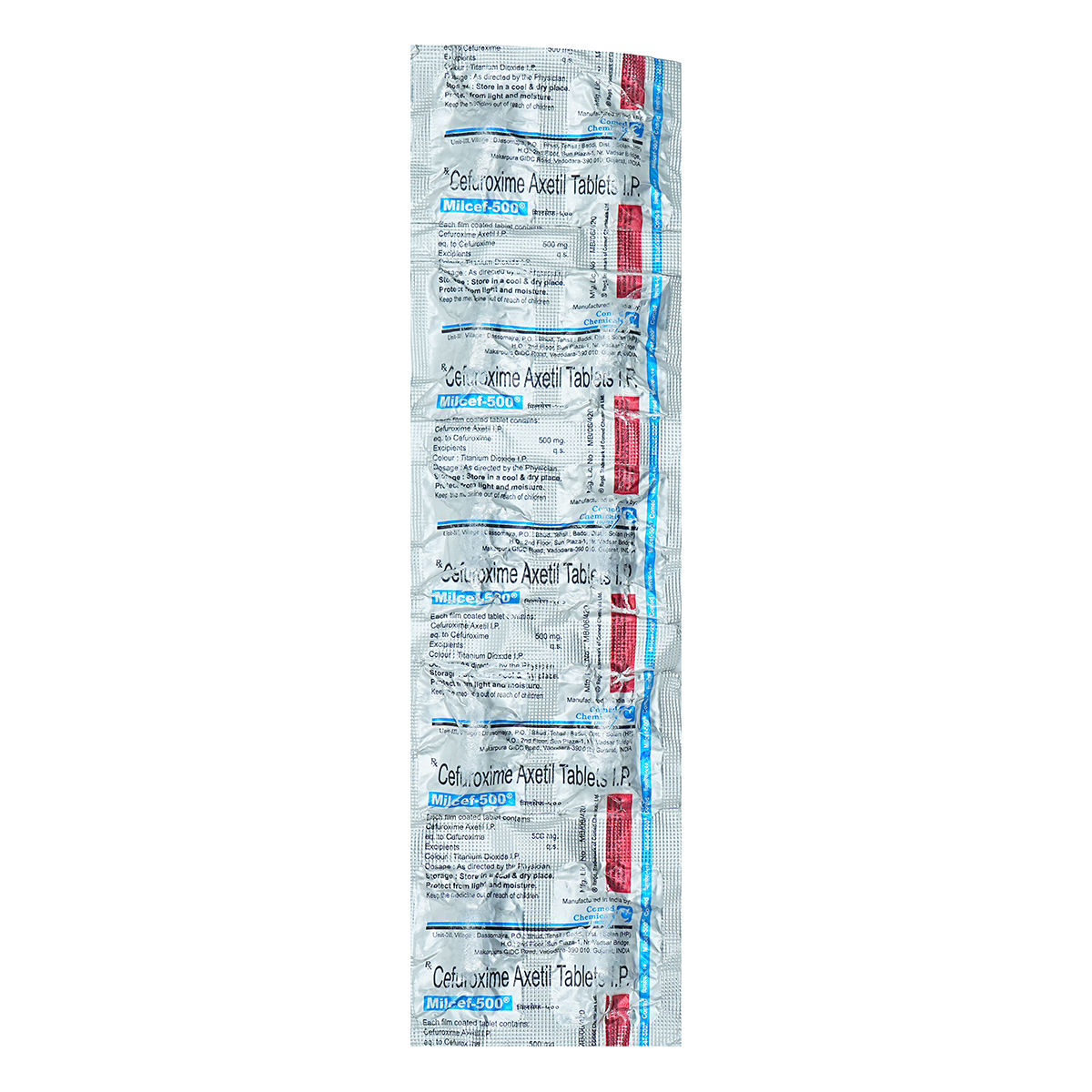Milcef-500 Tablet 10's, Pack of 10 TabletS