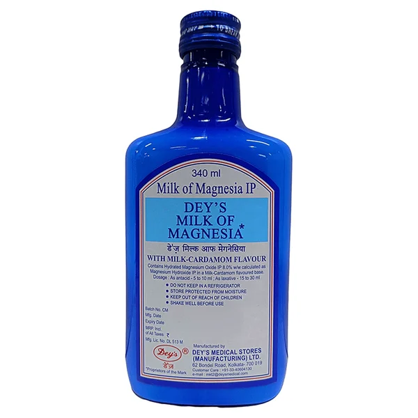 Deys Milk Of Magnesia Cardamom Flavour Liquid 340 ml