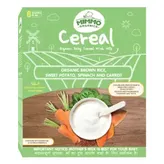Mimmo Organics Organic Brown rice with Sweet Potato, Spinach and Carrot Baby Cereal, 200 gm Refill Pack, Pack of 1