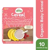 Mimmo Organics Multi-Grain with Strawberries and Banana Baby Cereal 10+Months, 200 gm Refill Pack, Pack of 1