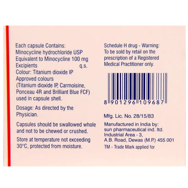 Minoz OD 100 Capsule 10's, Pack of 10 CAPSULES