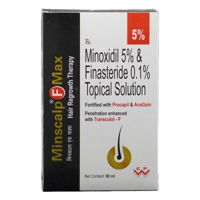 Minscalp F Max 5% Topical Solution 60 ml, Pack of 1 SOLUTION