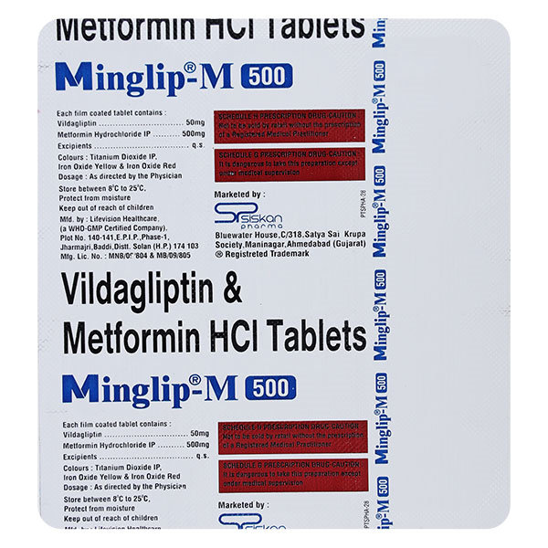 Minglip-M 500 Tablet 15's, Pack of 15 TabletS Minglip-M 500 Tablet 15's, Pack of 15 TabletS