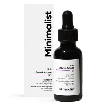Minimalist 18% Hair Growth Actives Hair Serum 30 ml | Boosts Hair Growth and Improves Hair Thickness