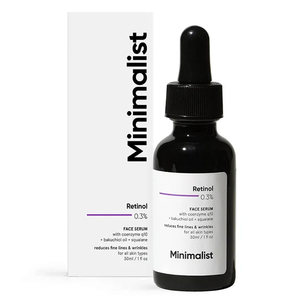 Minimalist 0.3% Retinol Face Serum 30 ml | Fights Ageing and Reduces Fine Lines, Pack of 1