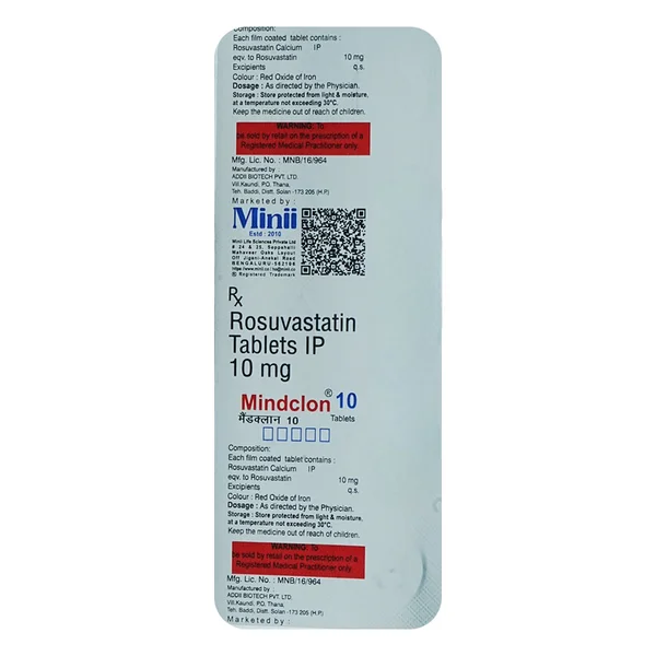 Mindclon 10 Tablet 10's, Pack of 10 TabletS
