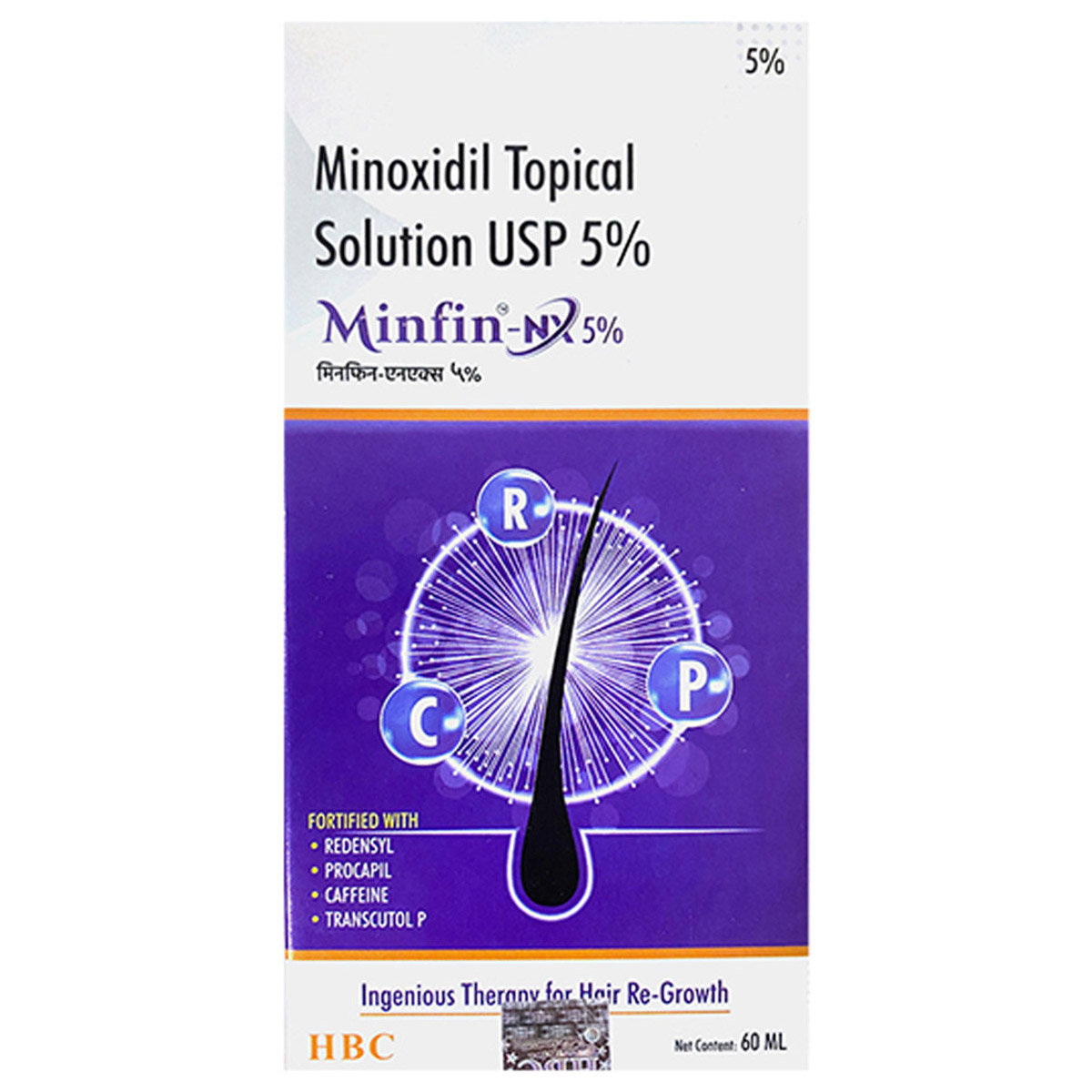 Minfin-NX 5% Topical Solution 60 ml, Pack of 1 Solution Minfin-NX 5% Topical Solution 60 ml, Pack of 1 Solution