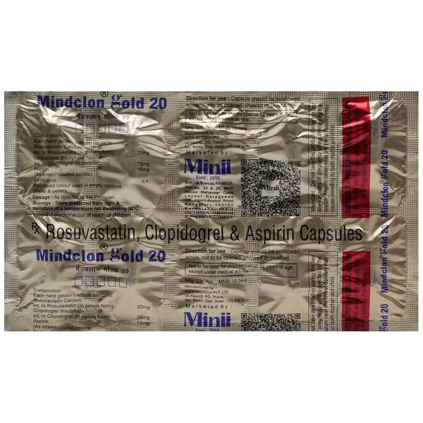 Mindclon Gold-20 Capsule 10's, Pack of 10 CapsuleS