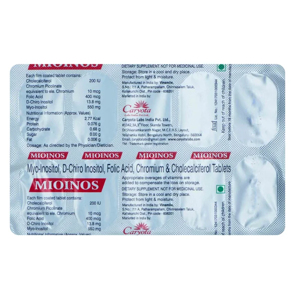 Mioinos Tablet 10's, Pack of 10