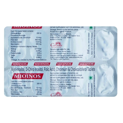 Mioinos Tablet 10's, Pack of 10 TabletS